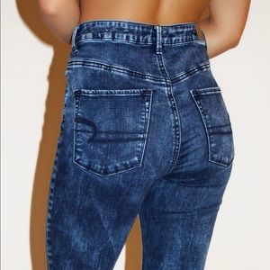 Acid Wash High Waisted Skinny Jeans